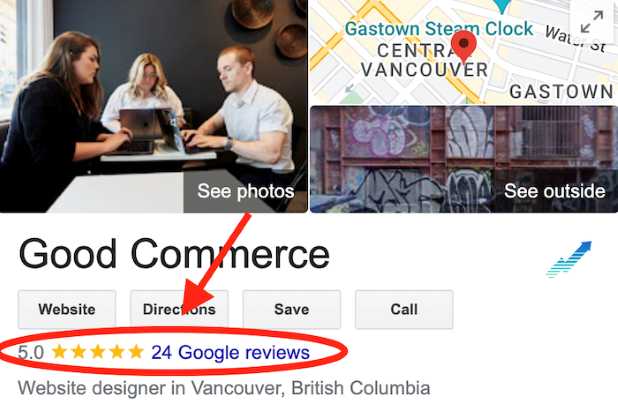 example of 5 star google reviews for business on website agency profile - Mastering Google Reviews For Business: Everything You Need to Know to Grow Your Brand