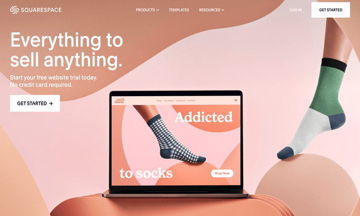 Squarespace splash page for Best Blogging Platforms