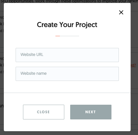 create your project using ubersuggest for e-commerce
