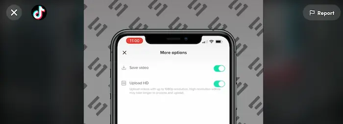 More Options in TikTok ads.