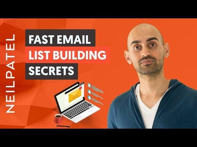 A graphic of Neil Patel and 1  of his lessons connected  email selling  tactics.