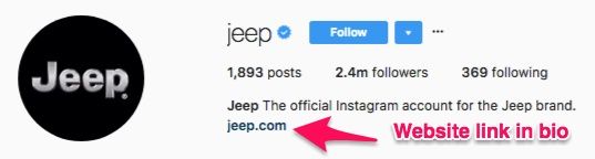Jeeps Instagram page. 