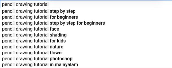 An example of finding popular keywords on YouTube.