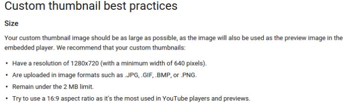 An image of custom thumbnail best practices for YouTube. 