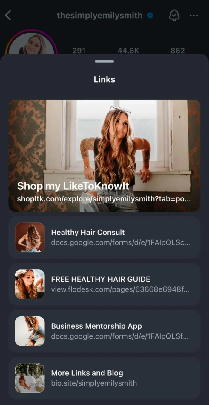 An affiliate offer from Emily Smith on Instagram.