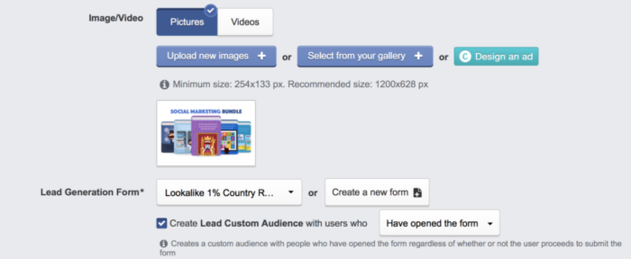 AdEspresso used split testing as a part of their custom audience targeting on Facebook.