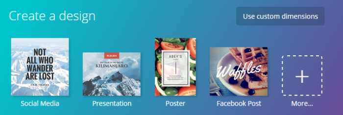 Use Canva to make  text-based images arsenic  a portion  of your contented  selling  strategy.