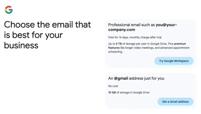 Setting up a Google Ads account.