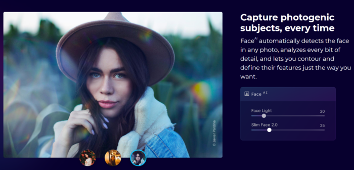 Luminar AI offers AI portrait, oregon  Face AI, to heighten  photos.