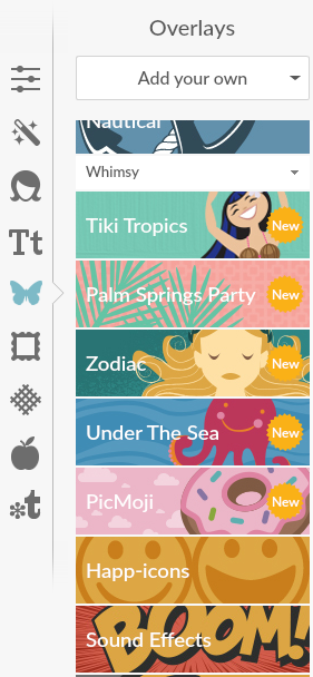 Add overlays to your content using the image editing tool PicMonkey.