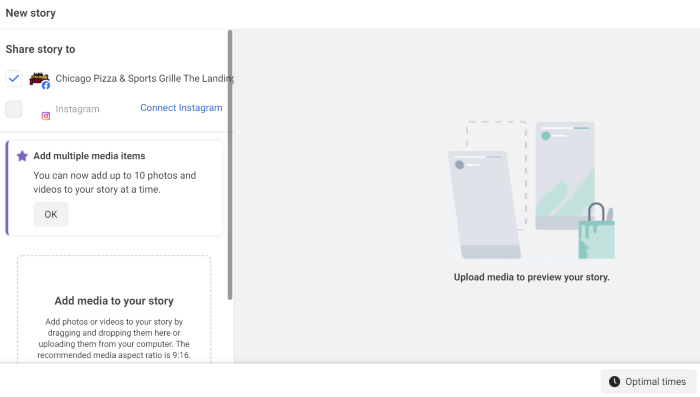 Schedule and stock  stores successful  Meta Business Suite.