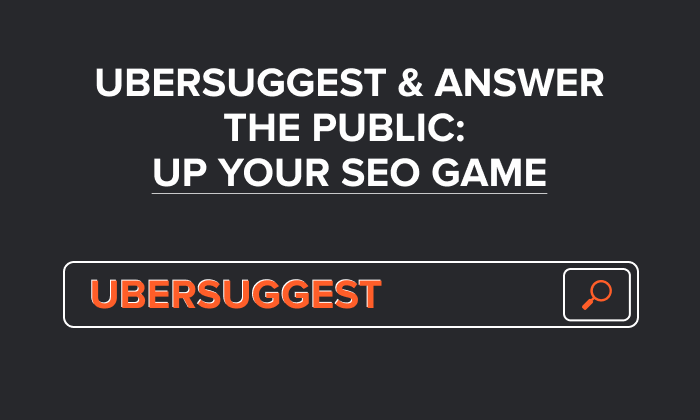 عبارت گرافیکی Ubersuggest and Answer The Public: Up Your SEO Game