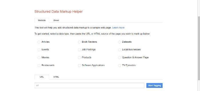 Google's structured data markup helper. 