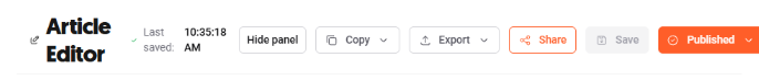 AnswerThePublic's Article Editor functionality.