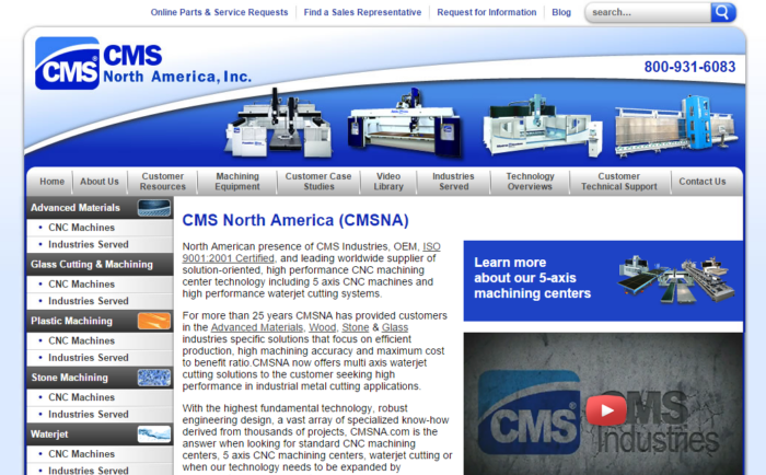 Exemplo da CMS North America