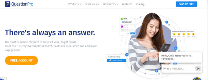 QuestionPro market research tool