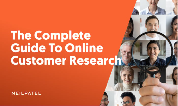 A graphic saying: The Complete Guide To Online Customer Research