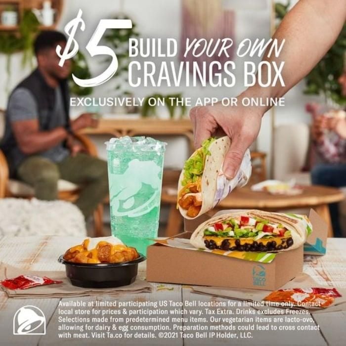 A Taco Bell digital food advertisement.