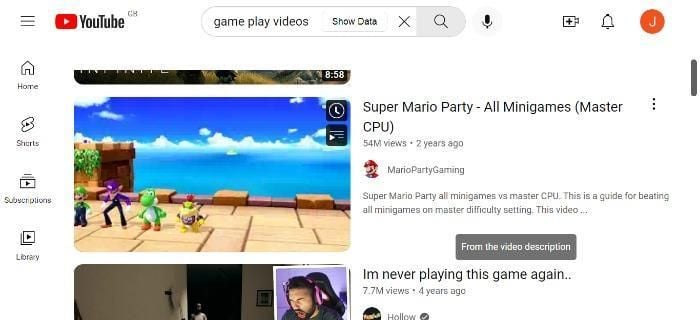 Youtube search for game play videos. 