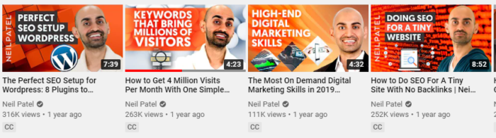Neil patel youtube thumbnail examples 