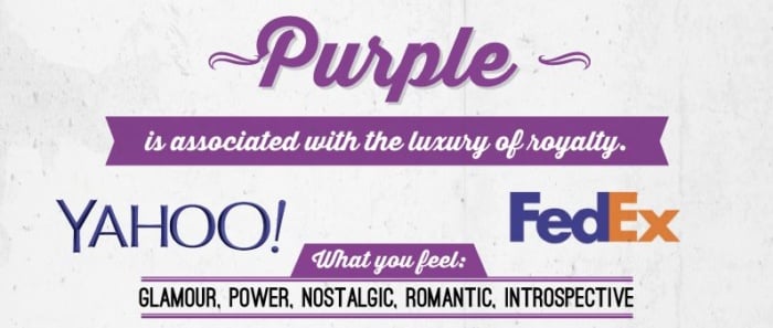 Brands using the color purple to ،ociate with luxury and imagination. 