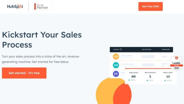 Hubspot, a sales tool. 