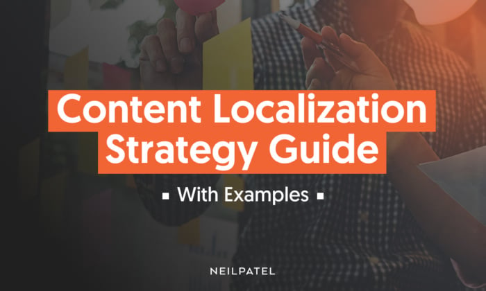 A graphic that says: Content Localization Strategy Guide (with examples)