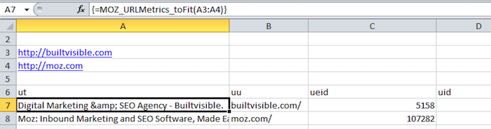 SEOgadget for Excel.