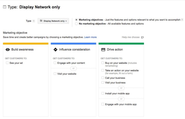 Display network only in Google Ads.