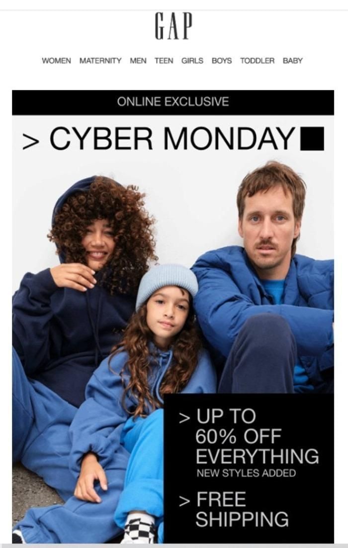 An example of a remarketing ad from The Gap.
