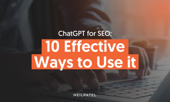 A graphic saying "ChatGPT for SEO: 10 Effective Ways to Use It"