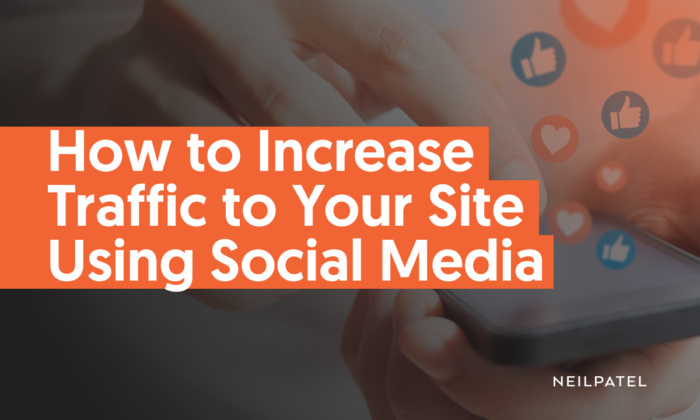 A graphic saying: How To Increase Traffic To Your Site Using Social Media