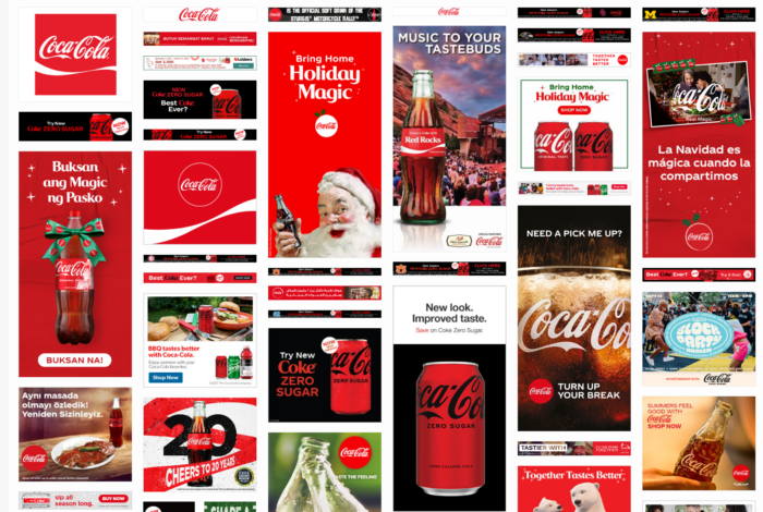 Moat ad search results for "Coca-Cola"