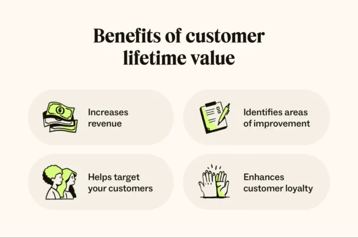 Benefits of Customer Lifetime Value Graphic