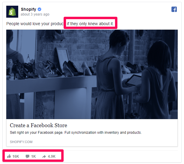 exemplo do shopify de remarketing