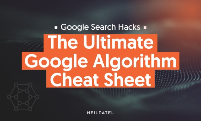 The ultimate google algorithm cheat sheet. 
