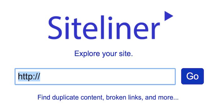 Siteliner website. 