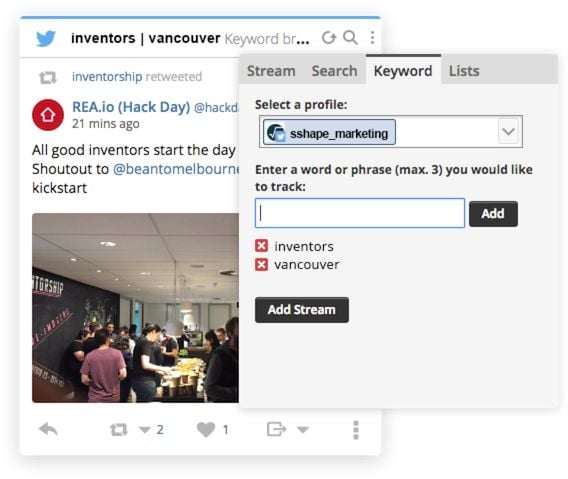 Track tweets with Hootsuite. 