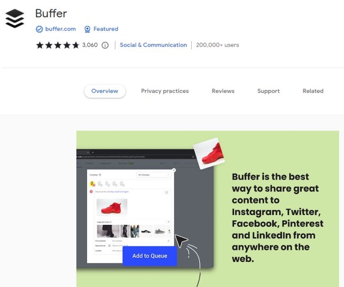 Buffer, the app. 