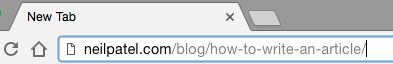 Example of a URL. 