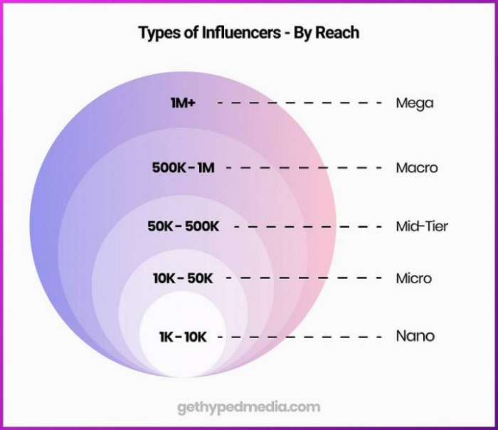 5 types of influencers.