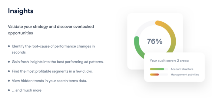 Adalysis Insights for ppc automation