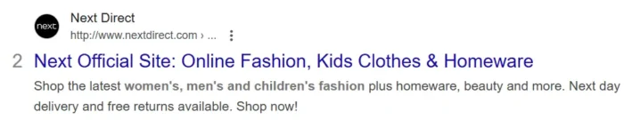 A Next Direct meta description.