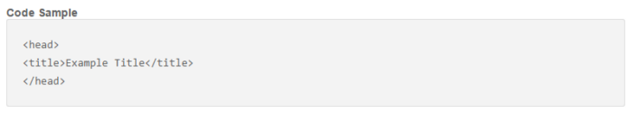 Code depicting an HTML look at title tags.