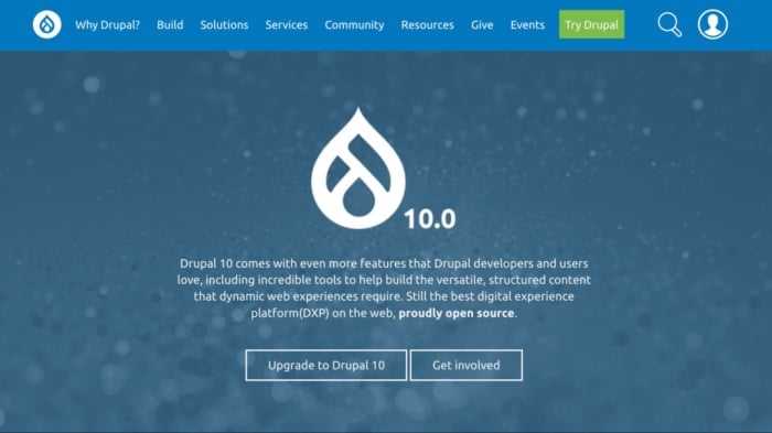 Drupal website. 