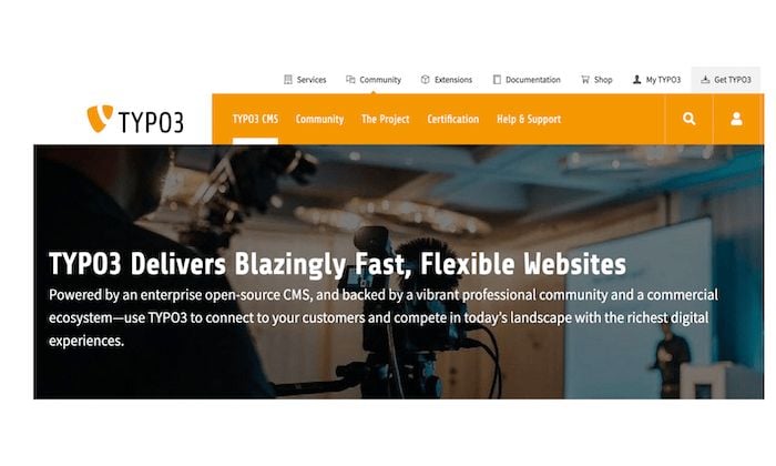 Typo3 Website. 