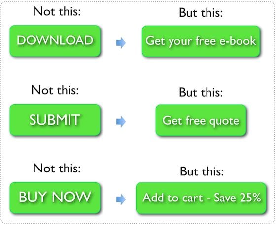 Unbounce example of actionable CTA ،ons. 