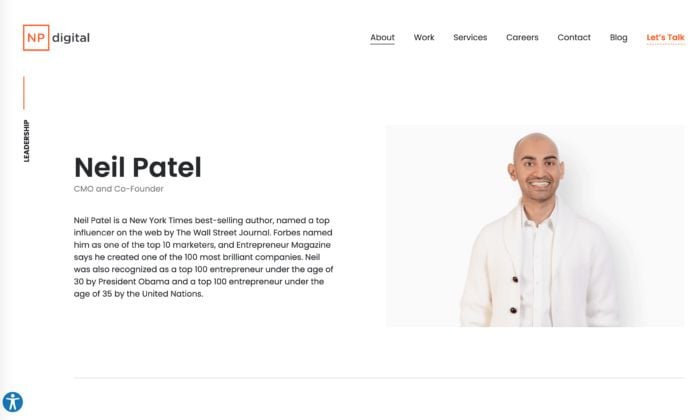 Np Digital founder Neil Patel. 