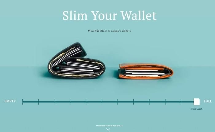 Bellroy product landing page. 