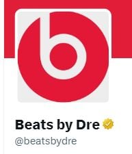 Beats by Dre Twitter profile picture. 
